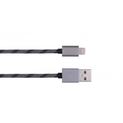 USB- кабель Apple (тканевая оплетка) MX Lightning (1m), Gray