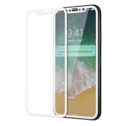 Защитное стекло 5D Apple iPhone X white