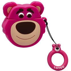 Кейс для Airpods emoji series, Pink bear