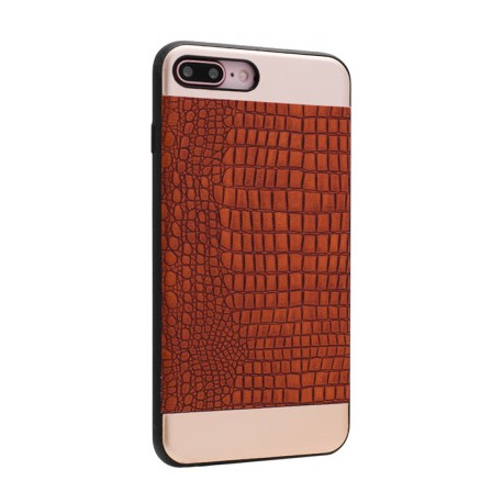 Чехол Top & Bottom Metal Leather для Apple iPhone 5, Design 1