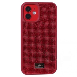 Чехол с камнями Luxury Diamond для iPhone 12 Mini, Red