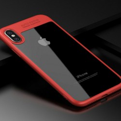 Чехол iPaky Clear iPhone X, red