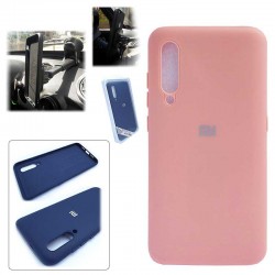 Чехол Xiaomi Mi 9 Silicone Cover with Metal, pink